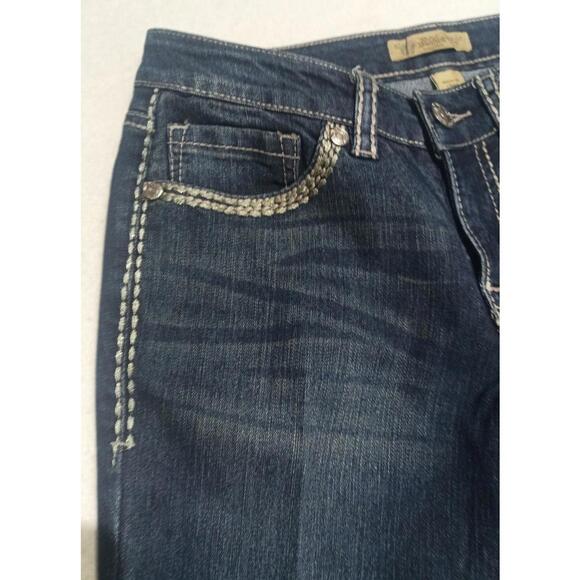 Nine West Vintage America Collection Jeans Size 2/26 Bootcut Rhinestone Pockets - Picture 5 of 8